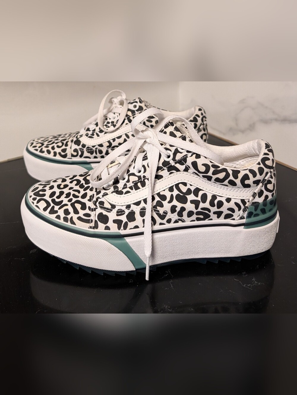 Vans Old Skool Stacked 'UV Ink - Leopard' Sneakers Size 7.5 NWOT MSRP $99.95 - Picture 6 of 11